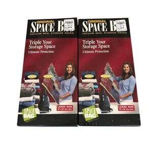 2 Boxes Original Space Bag Storage Pack Bag Set Large Travel Vacuum 22”x 34”